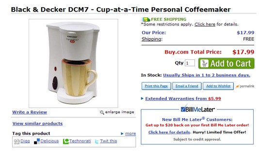 Black & Decker Coffee Mug & Can Opener  Deals