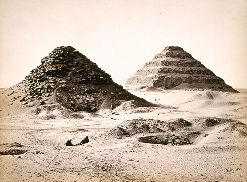 'The Pyramids of Sakkarah from the North East'.