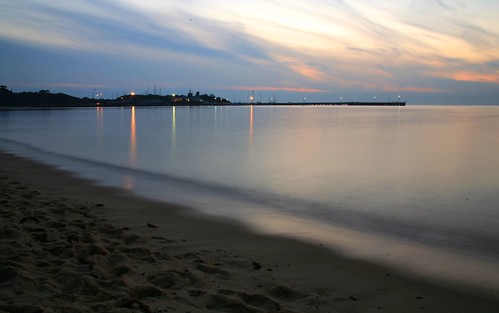 Mornington pier as the sun sets
