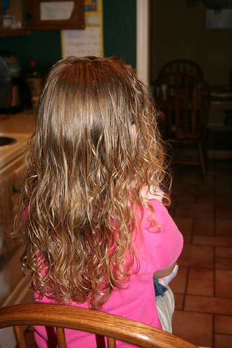 Tessa's hair: Before
