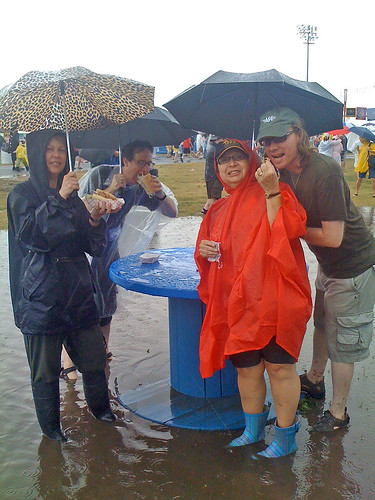 The best thing about rainstorms at Jazzfest?