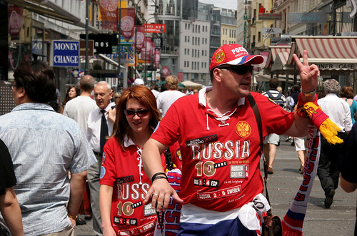 Russian fans ©  Elena Pleskevich