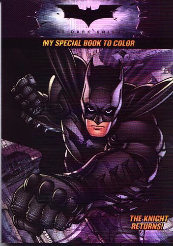 Front cover of The Knight Returns coloring book