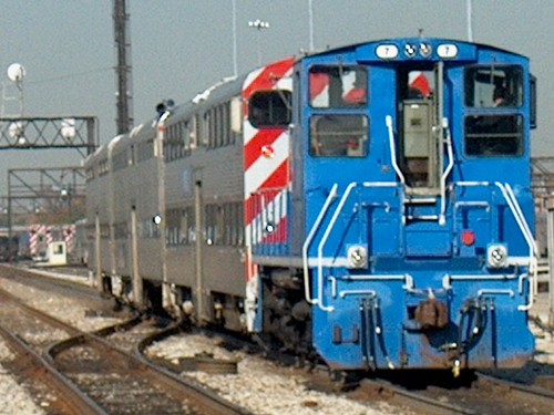 Metra coach yard switcher at work. Chicago Illinois. October 2006. by Eddie from Chicago