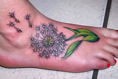 dandelion tattoos. dandelion tattoo
