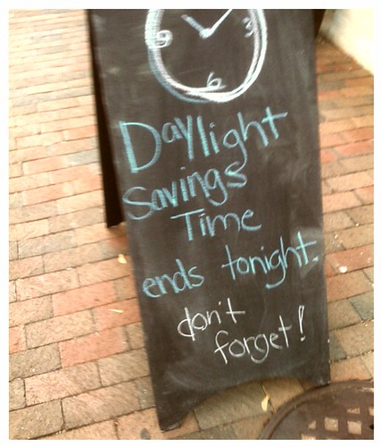 Don't Forget Daylight Savings Time