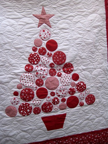Christmas Tree Quilt detail