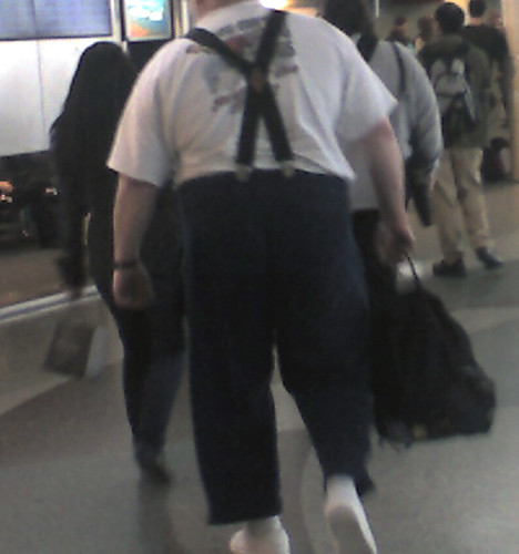 Aggressive Sweatpants with Suspenders