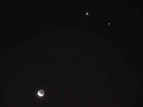 Luna, Venus, Júpiter