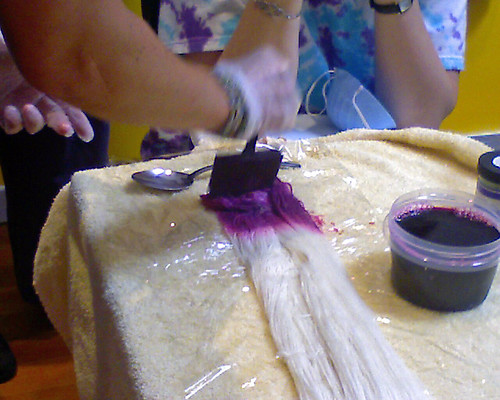 Dyeing Class- Painting it on