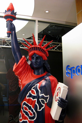 NYC - Statues of Liberty on Parade: Boston Red Sox