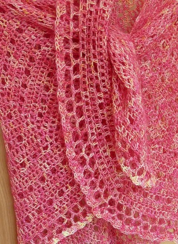 Crochet lace shawl