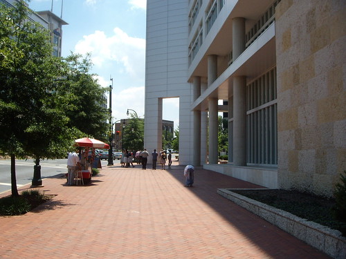 Wide Sidewalk In Front Of Discovery