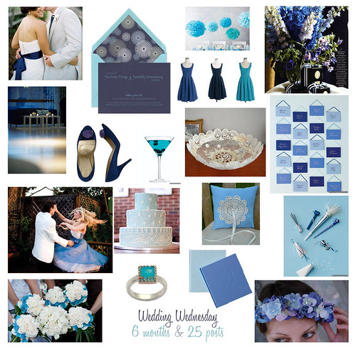 Navy turquoise Blue Wedding Inspiration Board
