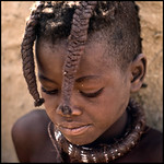 shy little Himba girl
