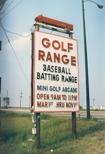 Irv's Golf Range at South Cicero Avenue and west 70th Street. Bedford Park Illinois.( Gone.) July 1986.