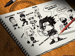 Naruto caricatures