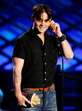 Johnny Depp gana Mtv movie 2008