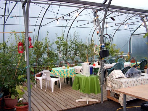Party in the greenhouse?