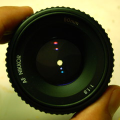 50mm f/16 lens front
