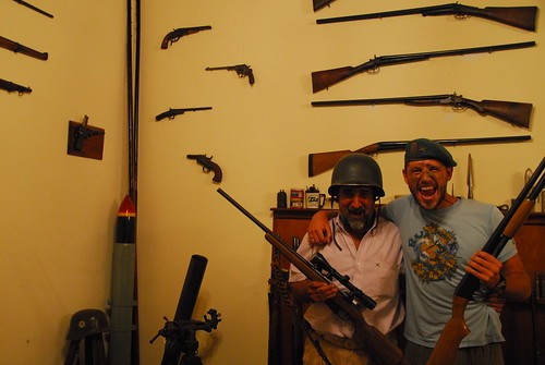 Enrique and Eddie in the Gunroom