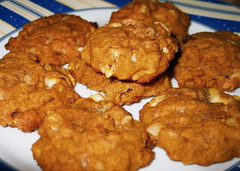Pumpkin Macadamia White Chocolate Cookies