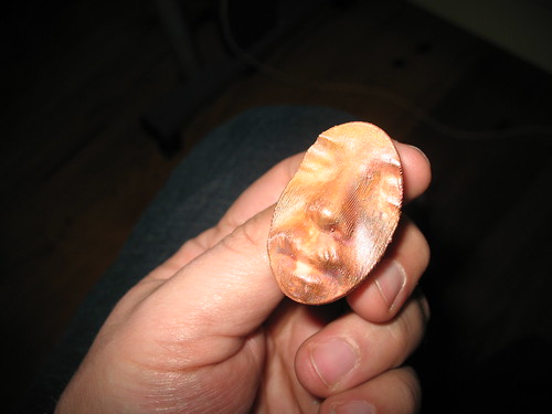 electroformed copper on ABS prototype
