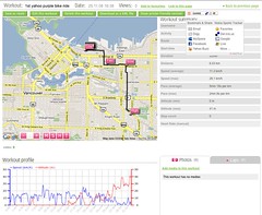 1st Y! Purple Bike Ride - Nokia Sports Tracker Beta