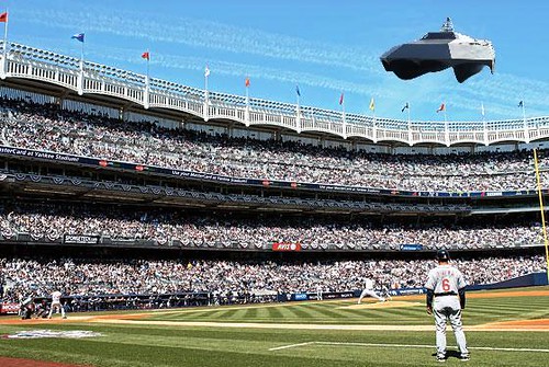 UFO Buzzes Yankee Stadium