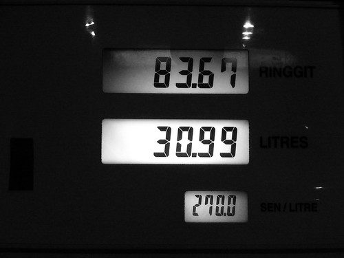 Kelisa full tank after the petrol price hike to 2.70