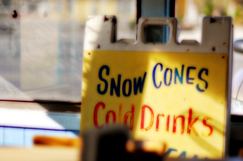 Snow Cones...Cold Drinks   