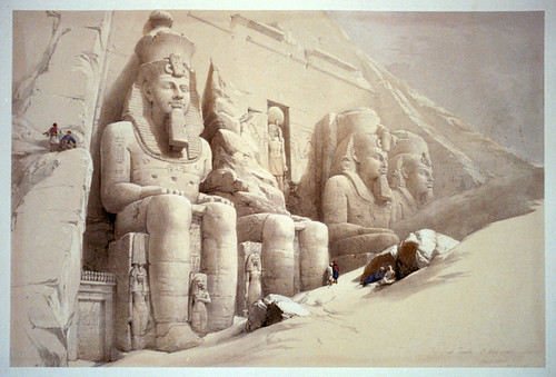 015- El gran templo de Aboo-Simble en Nubia- David Roberts- 1846-1849