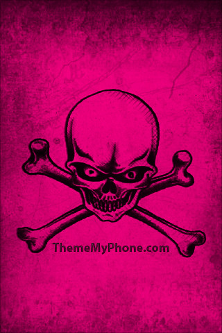 hot pink wallpaper. Hot Pink Skull