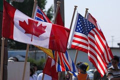 American Flag on Canada Day 2008