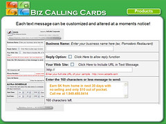 Biz Calling Cards-SMS Screen2 by bizzmentor