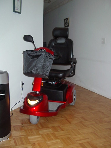 My new red 3-wheel scooter