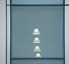 Lamps behind the window