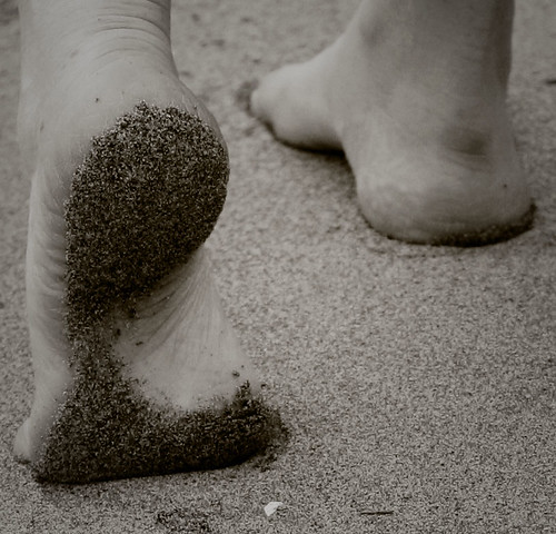 Sand on my feet!