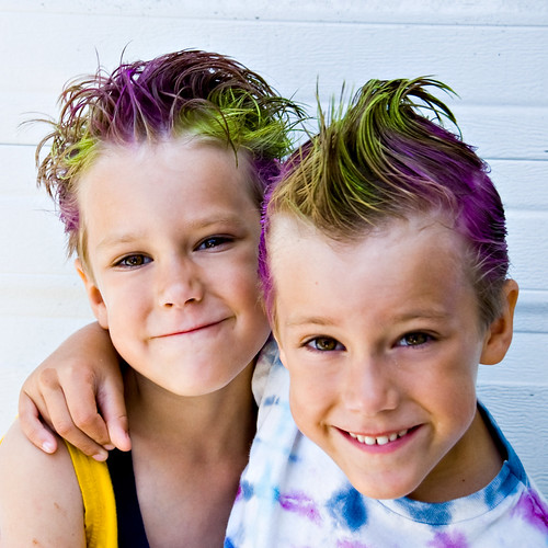 Crazy Hair Day at the twins' preschool – On multiples and mayhem
