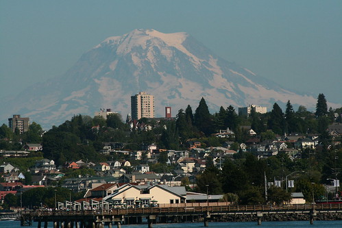 Mt. Rainier from Commencement bay WA