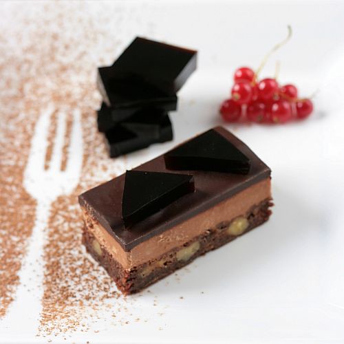 Two Chocolates and Salted Butter Caramel Mousse