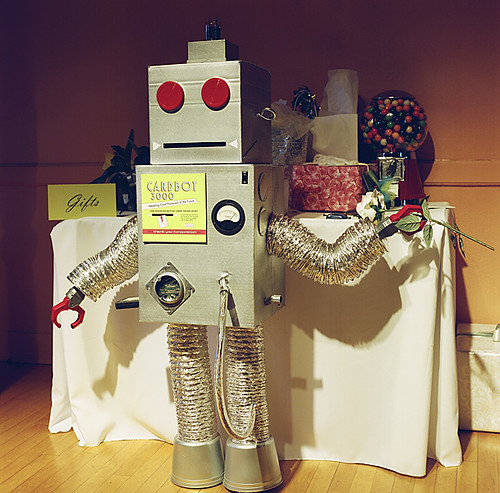 He's from Rachael and Miles' robot themed wedding