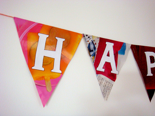 Paper Bunting: Close Up