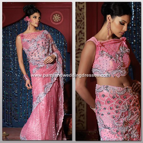 Beautiful Pink Lehnga Choli Indian Wedding Bridal Silver Embroidery Dress 