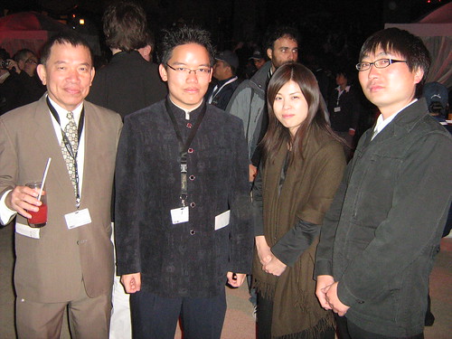 With Japanese filmmakers, Tsuki Inoue (