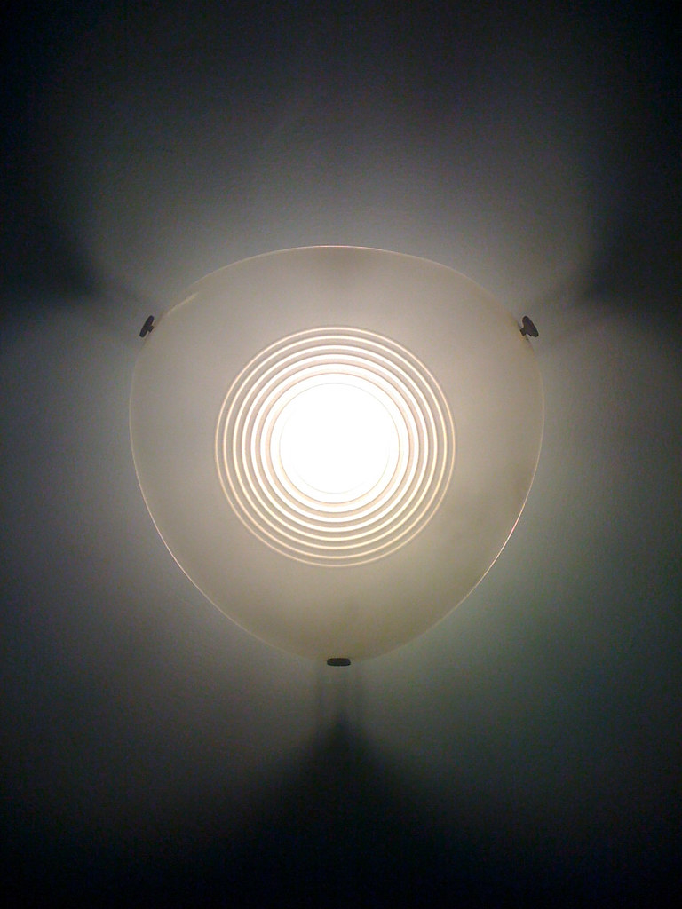 Light fitting on the stairs to my work