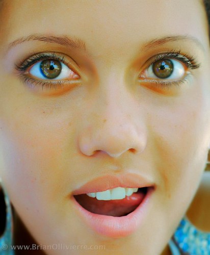 Portrait of Jennifer with emphasis on her amazingly beautiful eyes