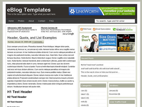 Ads Theme Blogger template