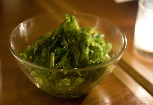 Mixed seaweed chuka salad with sesame and chili