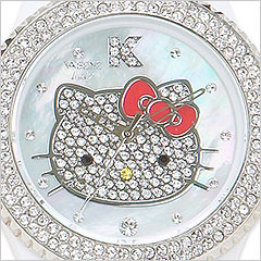 2009 Hello Kitty Collector Edition Swarovski Crystal Encrusted Watch Face